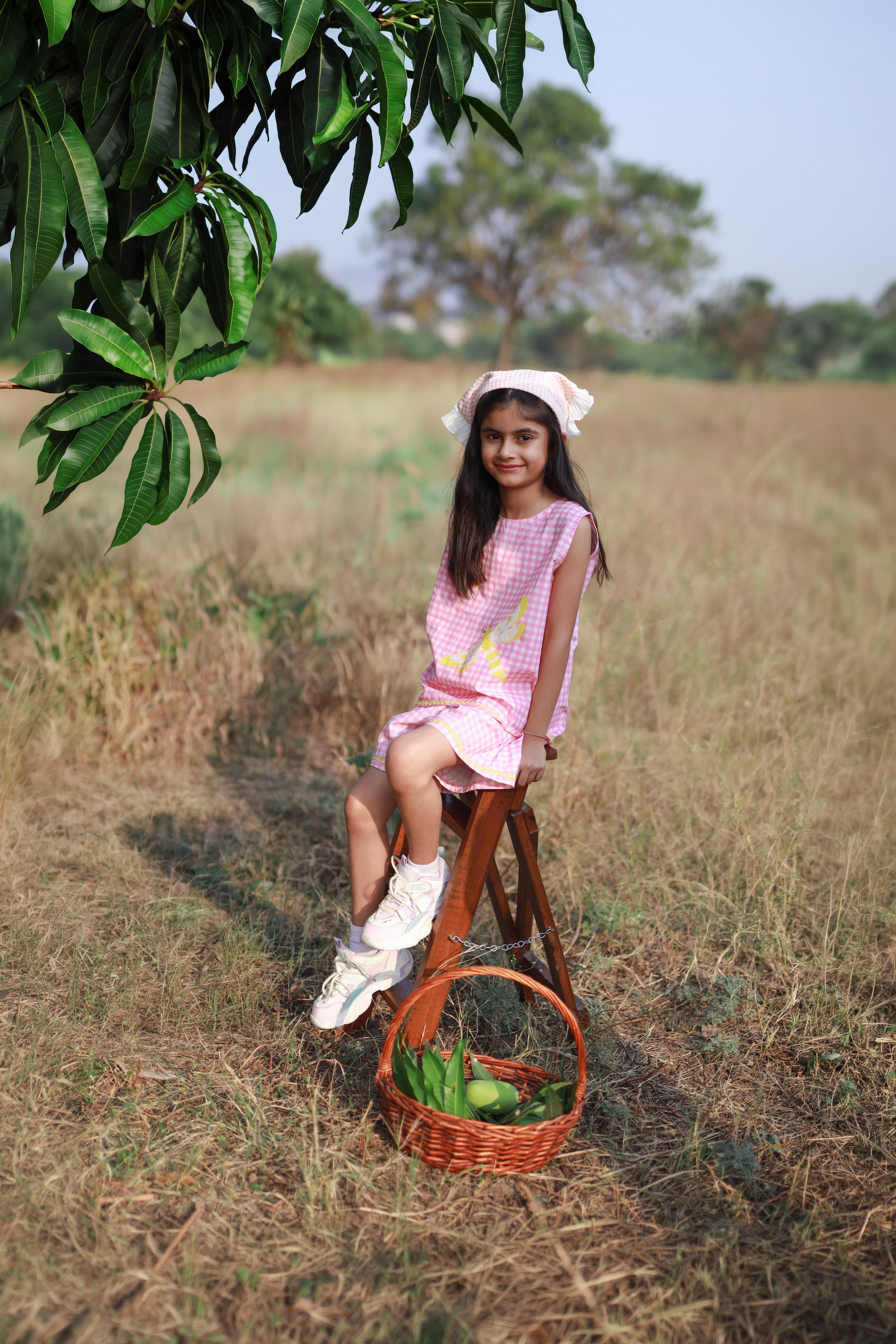Gingham Gulabo Girls Coord Set