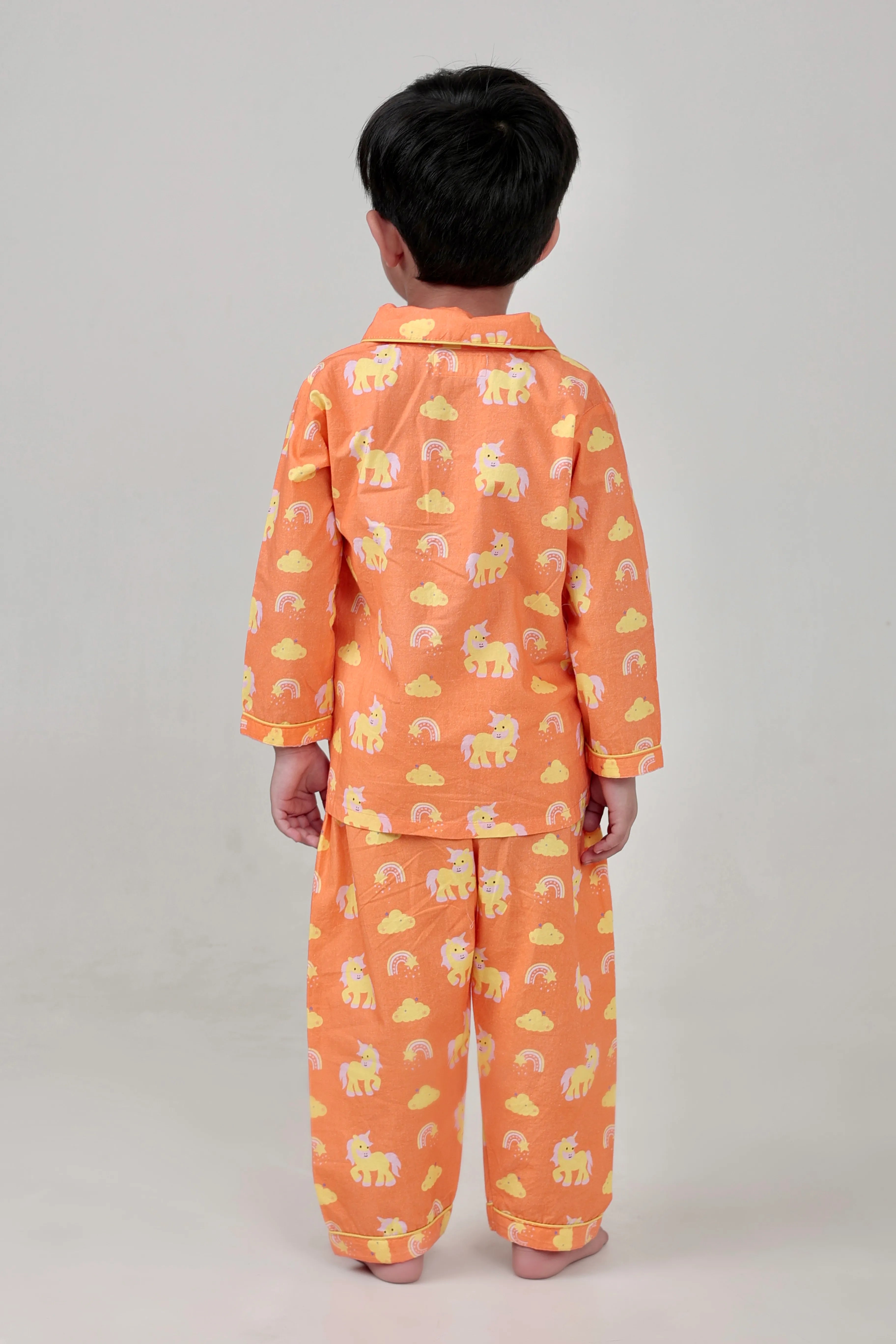 Rainbow Riders Collar Pajama Set