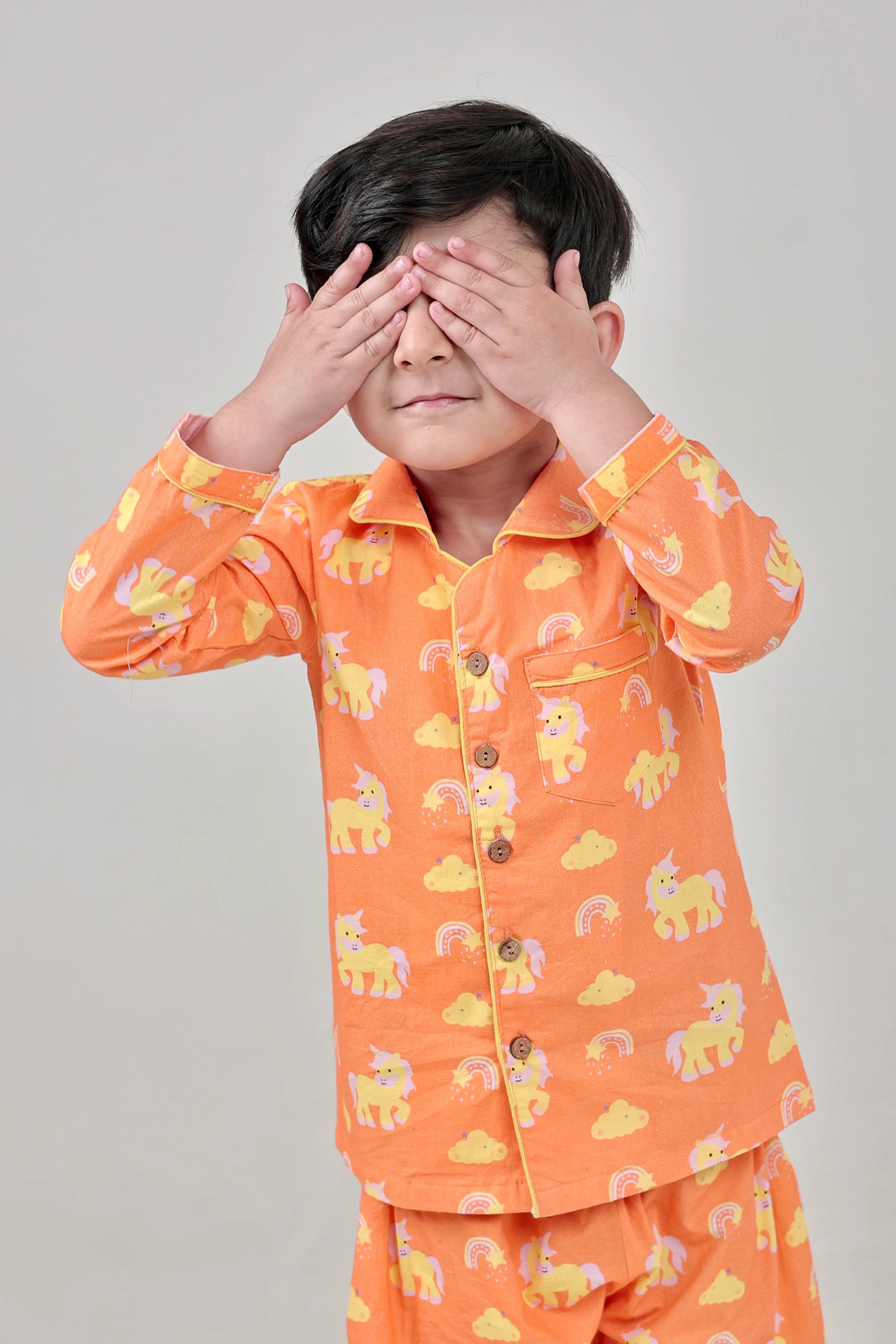 Rainbow Riders Collar Pajama Set