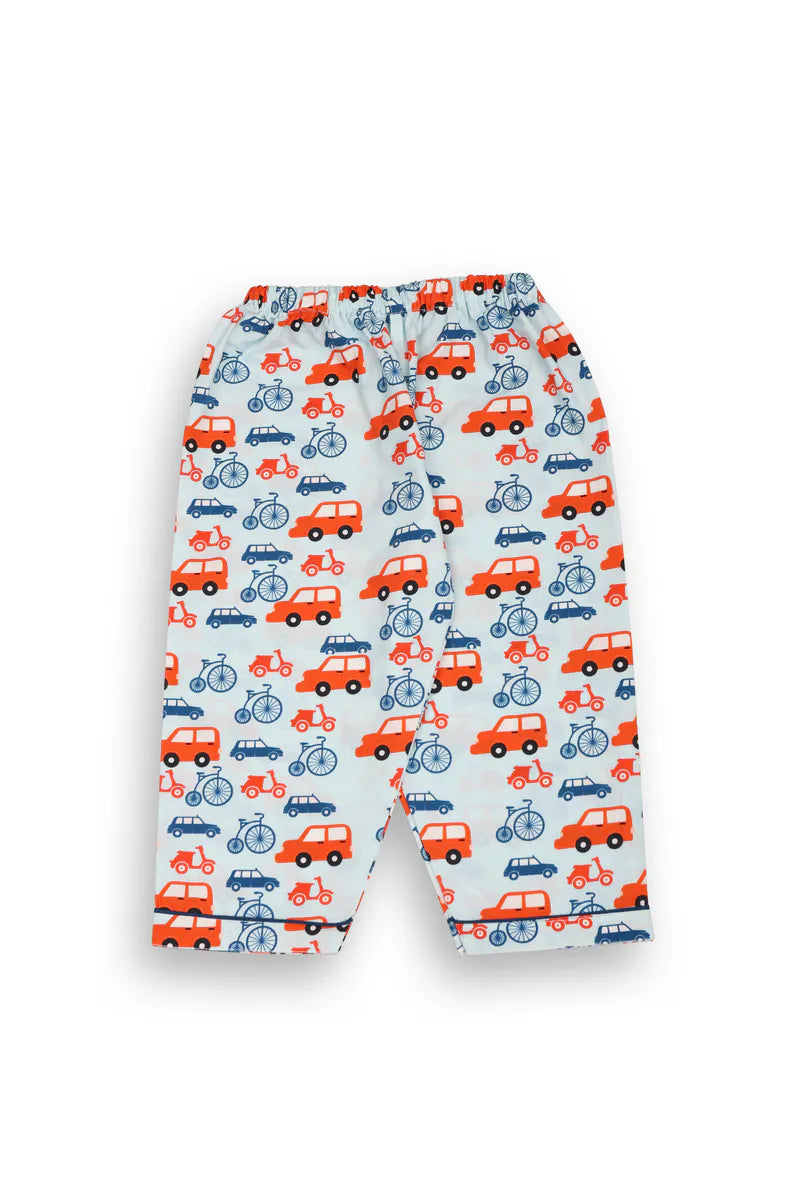 Wheels World Collar Pajama Set
