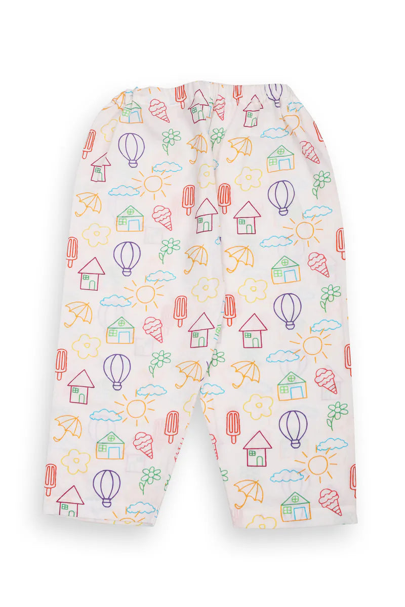 Doodle Dreams Kurta & Pajama Set