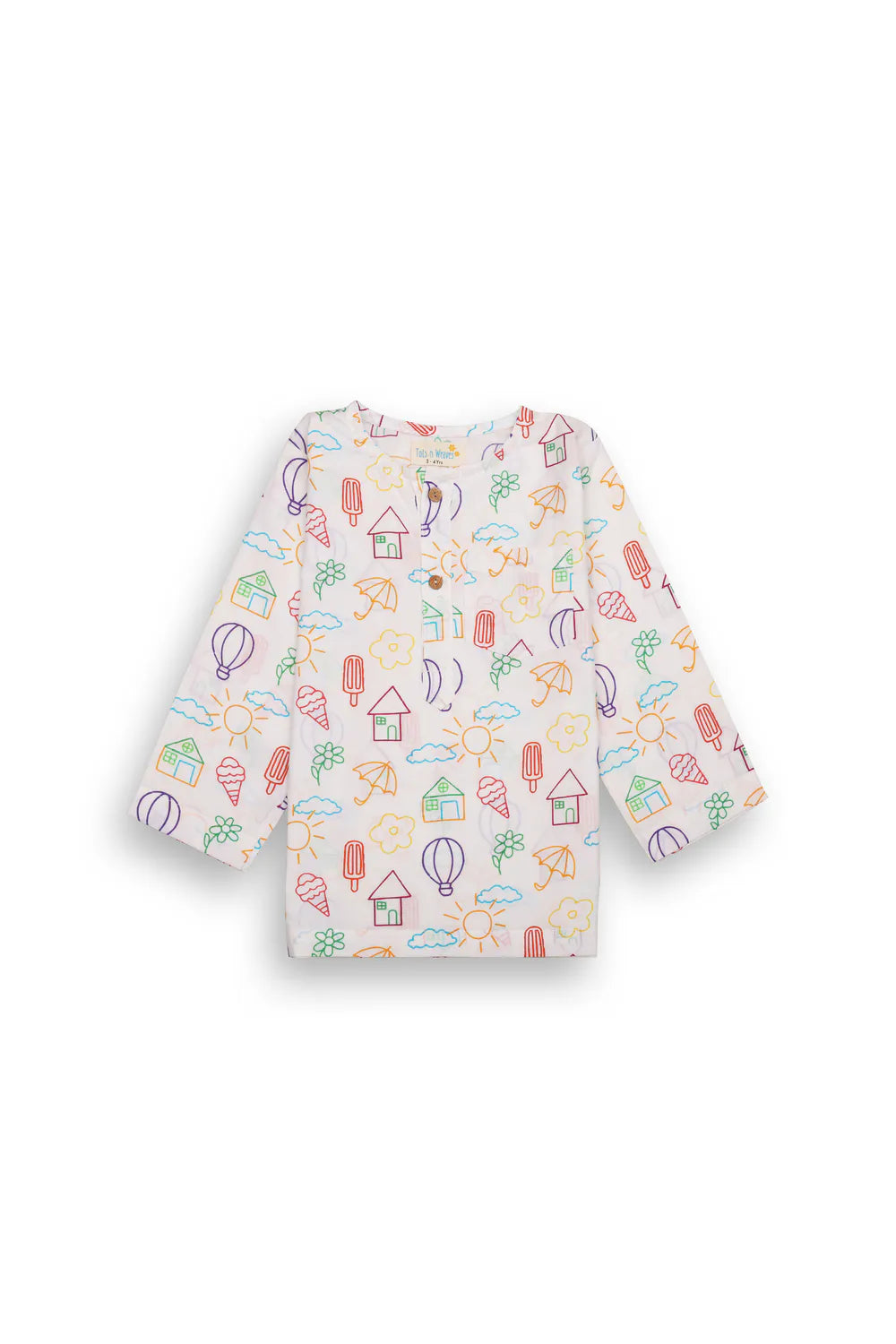 Doodle Dreams Kurta & Pajama Set