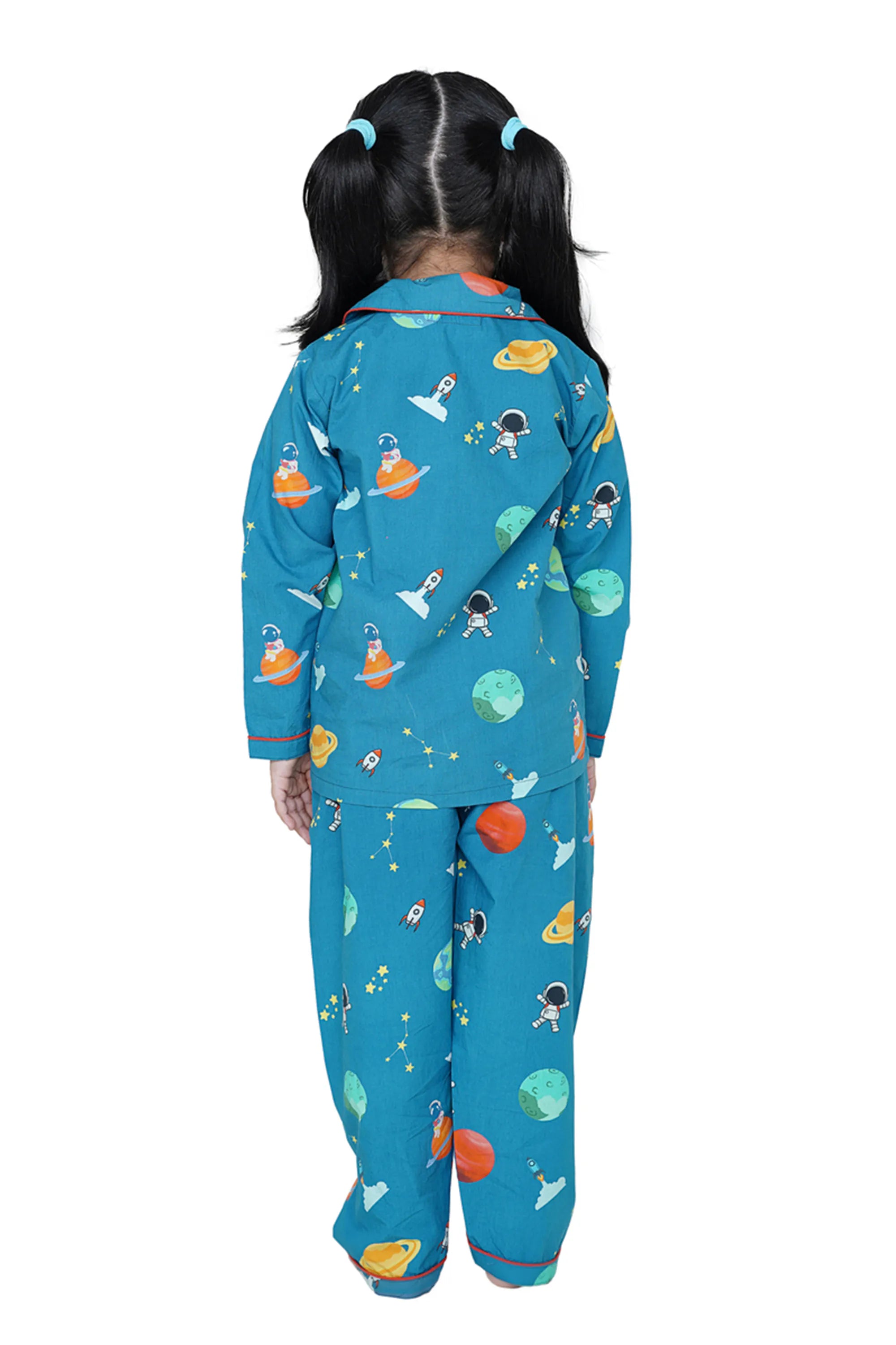 Cosmic Cuddles Collar Pajama Set
