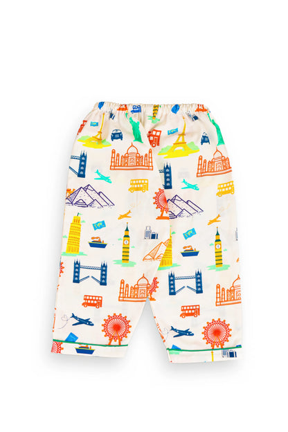 Around The World Collar Pajama Set