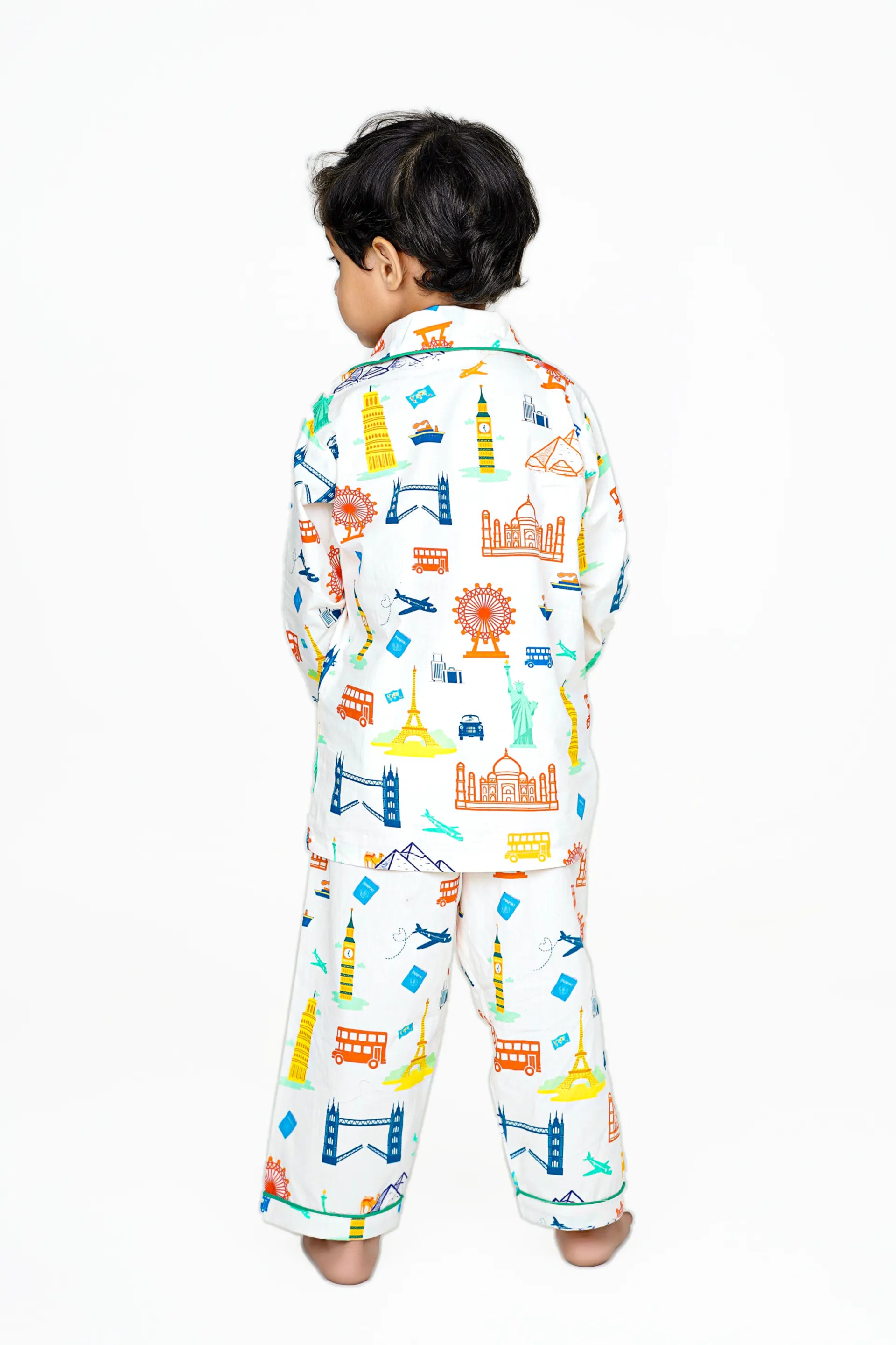 Around The World Collar Pajama Set