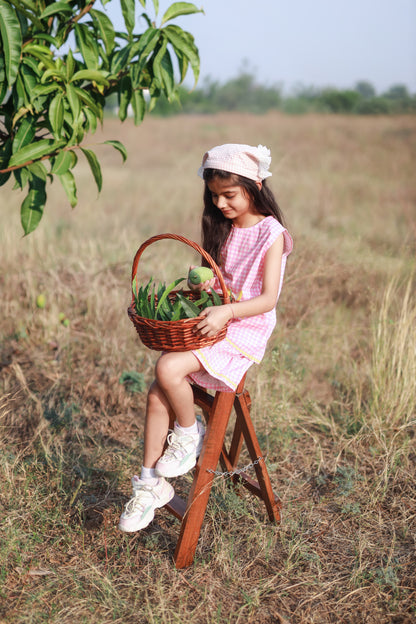 Gingham Gulabo Girls Coord Set