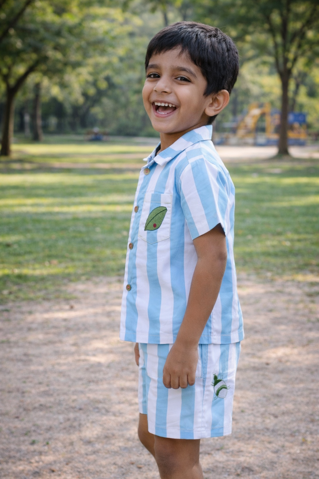 Neeli Dhaari Boys Coord Set