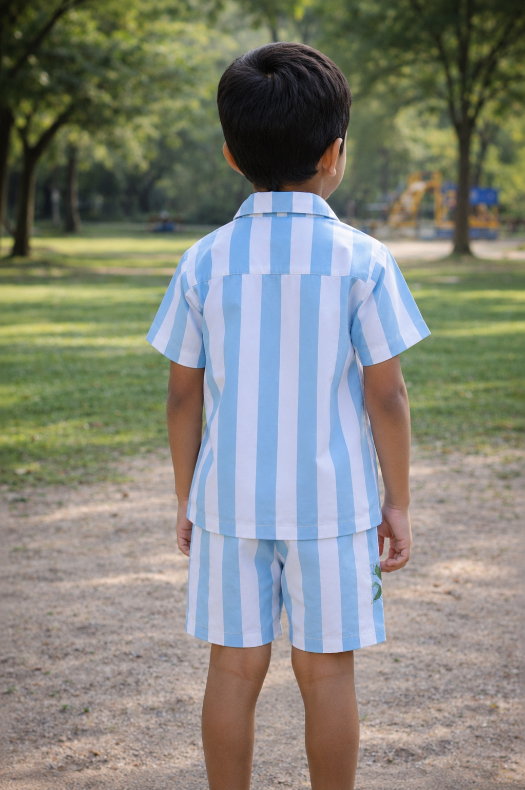 Neeli Dhaari Boys Coord Set