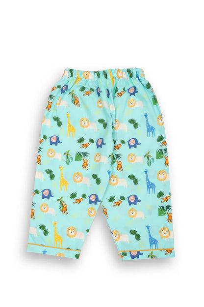 Jungle Jammies Collar Pajama Set