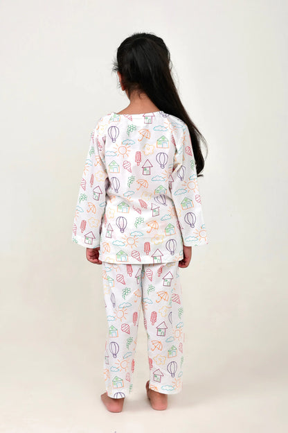 Doodle Dreams Kurta &amp; Pajama Set
