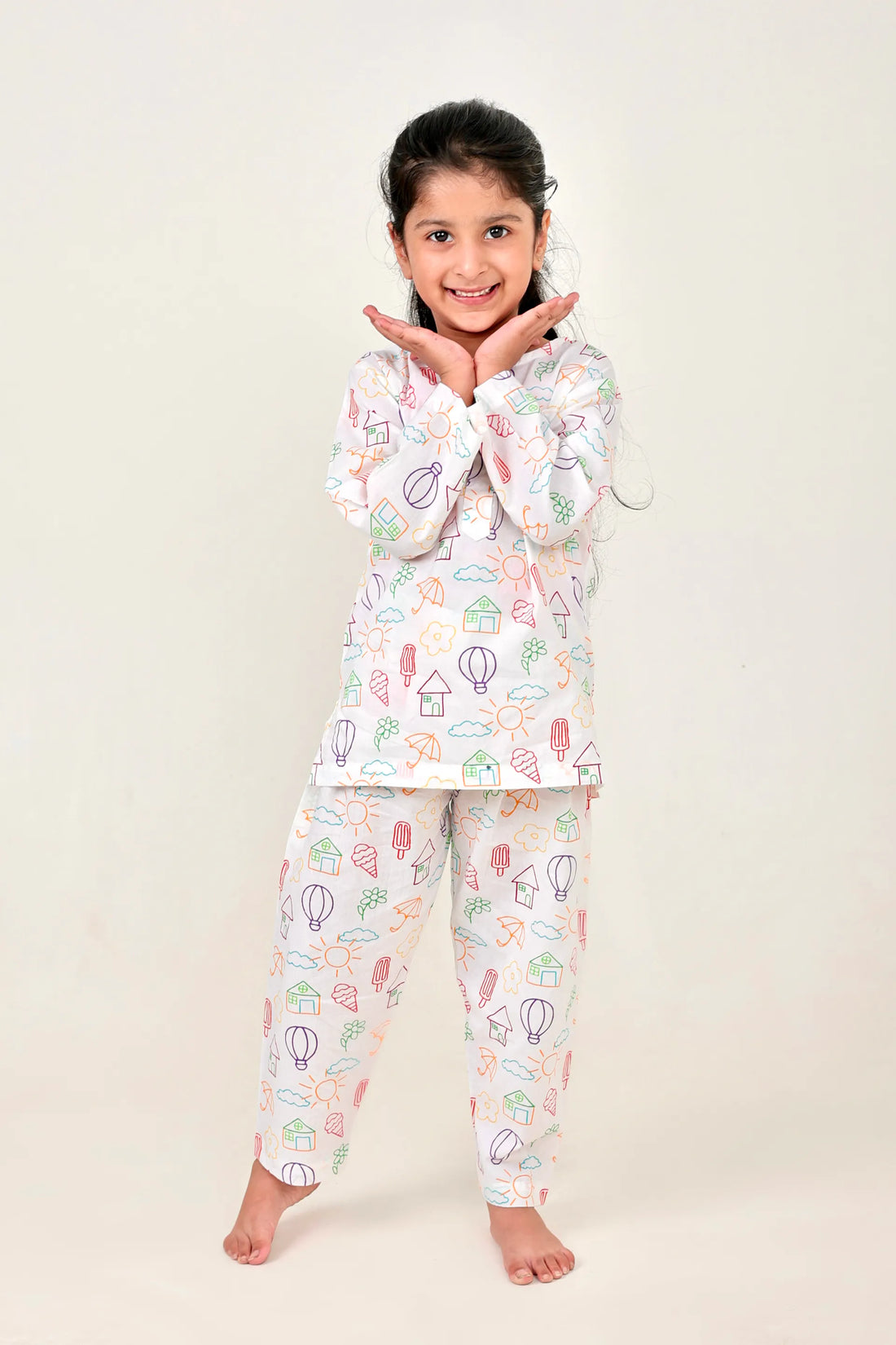 Doodle Dreams Kurta & Pajama Set